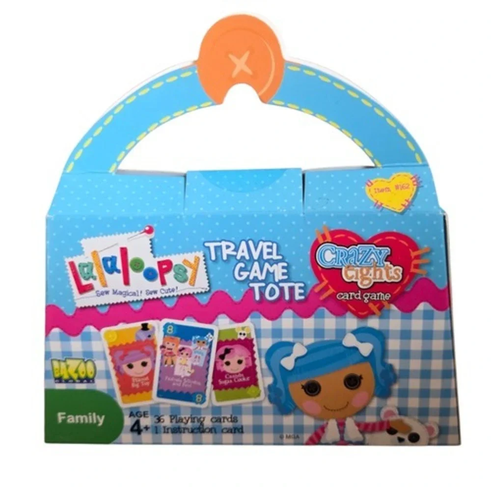 Bazoo Lalaloopsy Crazy Eights Card Game Travel Game Tote Ages 4+